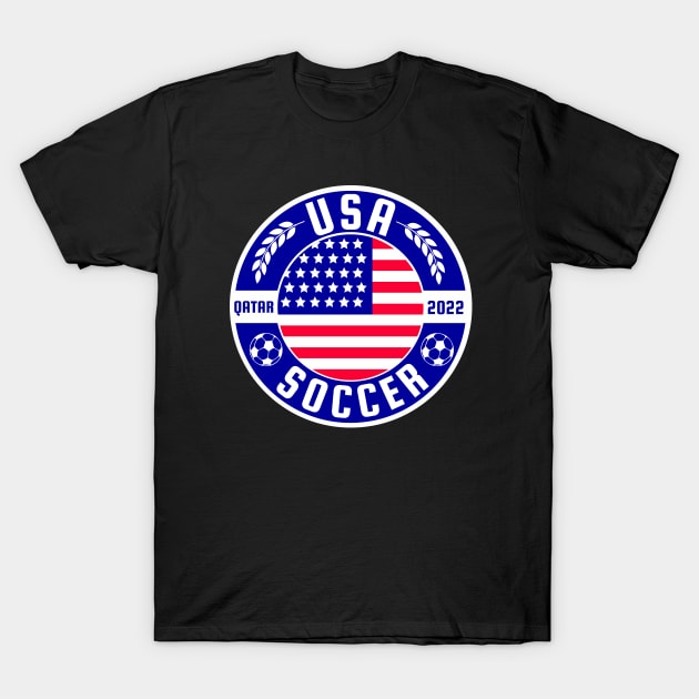 USA Qatar 2022 T-Shirt by footballomatic